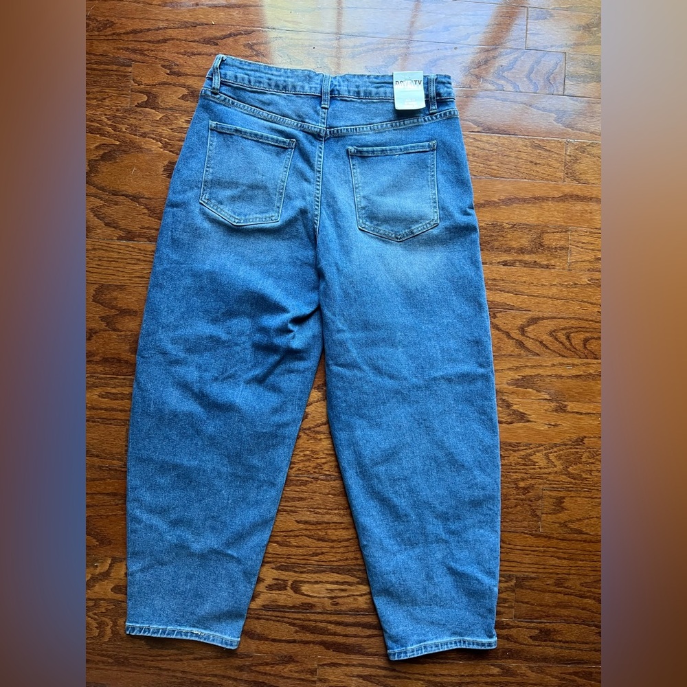 Royalty For Me Medium Blue Barrel Fit Jeans - Picture 3 of 4